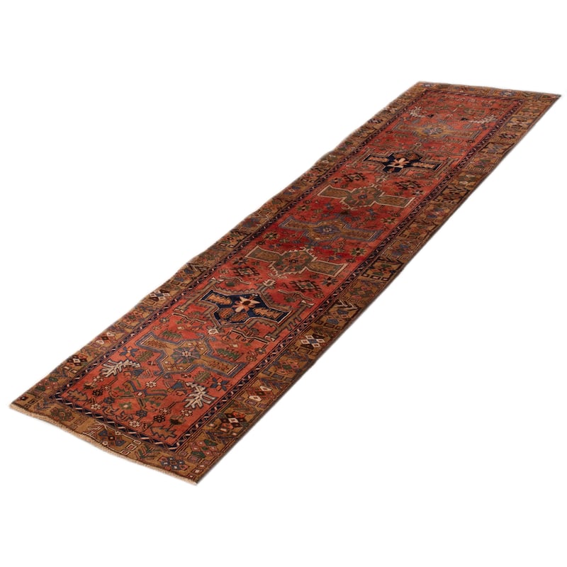ECARPETGALLERY Hand-knotted Konya Anatolian Copper Wool Rug - 3'0 x 10'8
