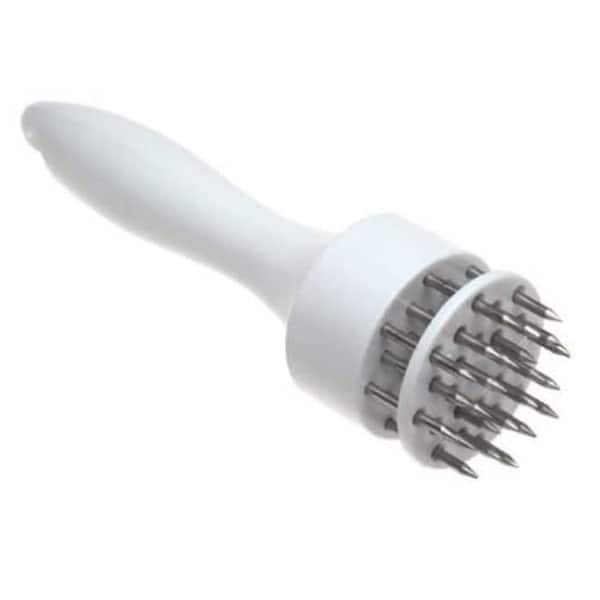 slide 1 of 3, Norpro Professional Spring Loaded Stainless Steel Prong Meat Tenderizer 1-pack