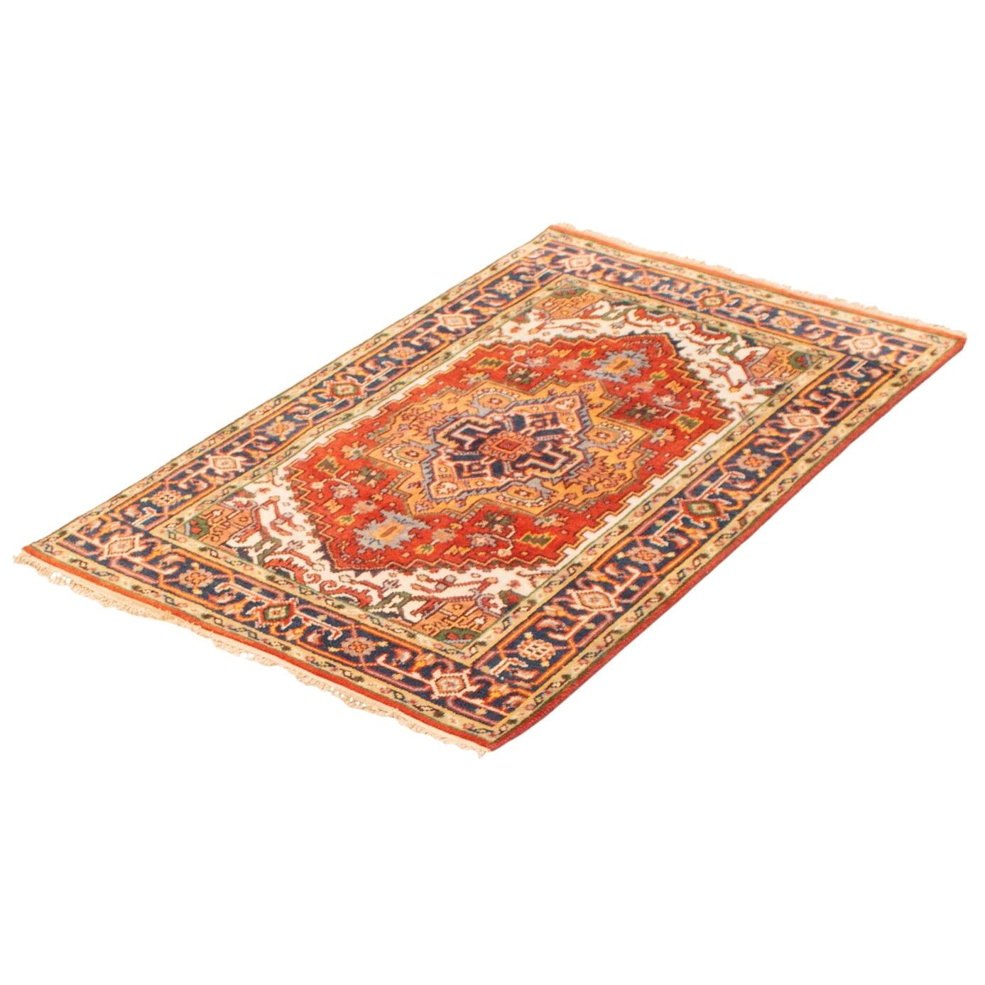 ECARPETGALLERY Handknotted Serapi Heritage Red Wool Rug 3'10 x 5'11