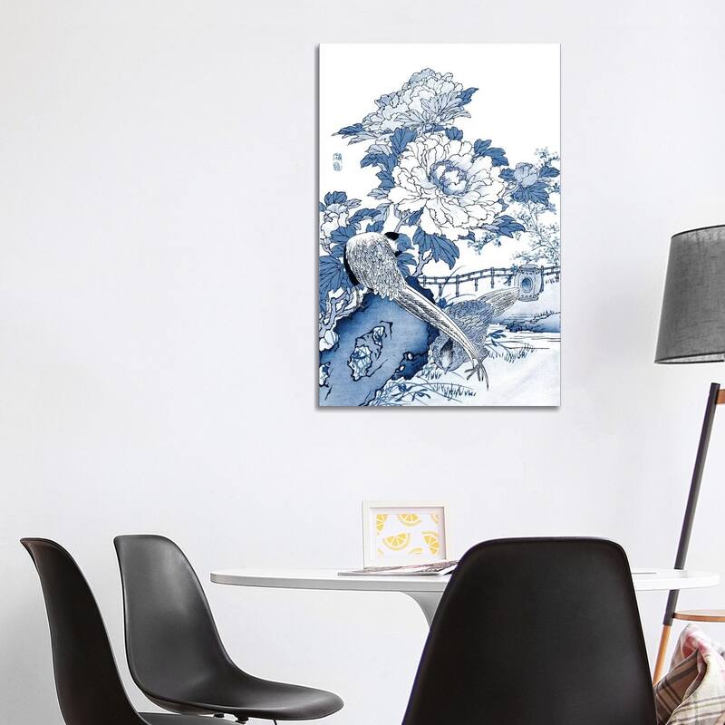 iCanvas "Blue & White Asian Garden II" by Vision Studio Canvas Print - 40x26x1.5
