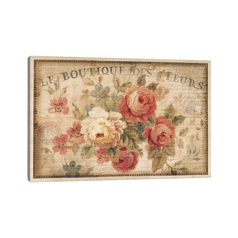 iCanvas "Parisian Flowers III" by Danhui Nai Canvas Print
