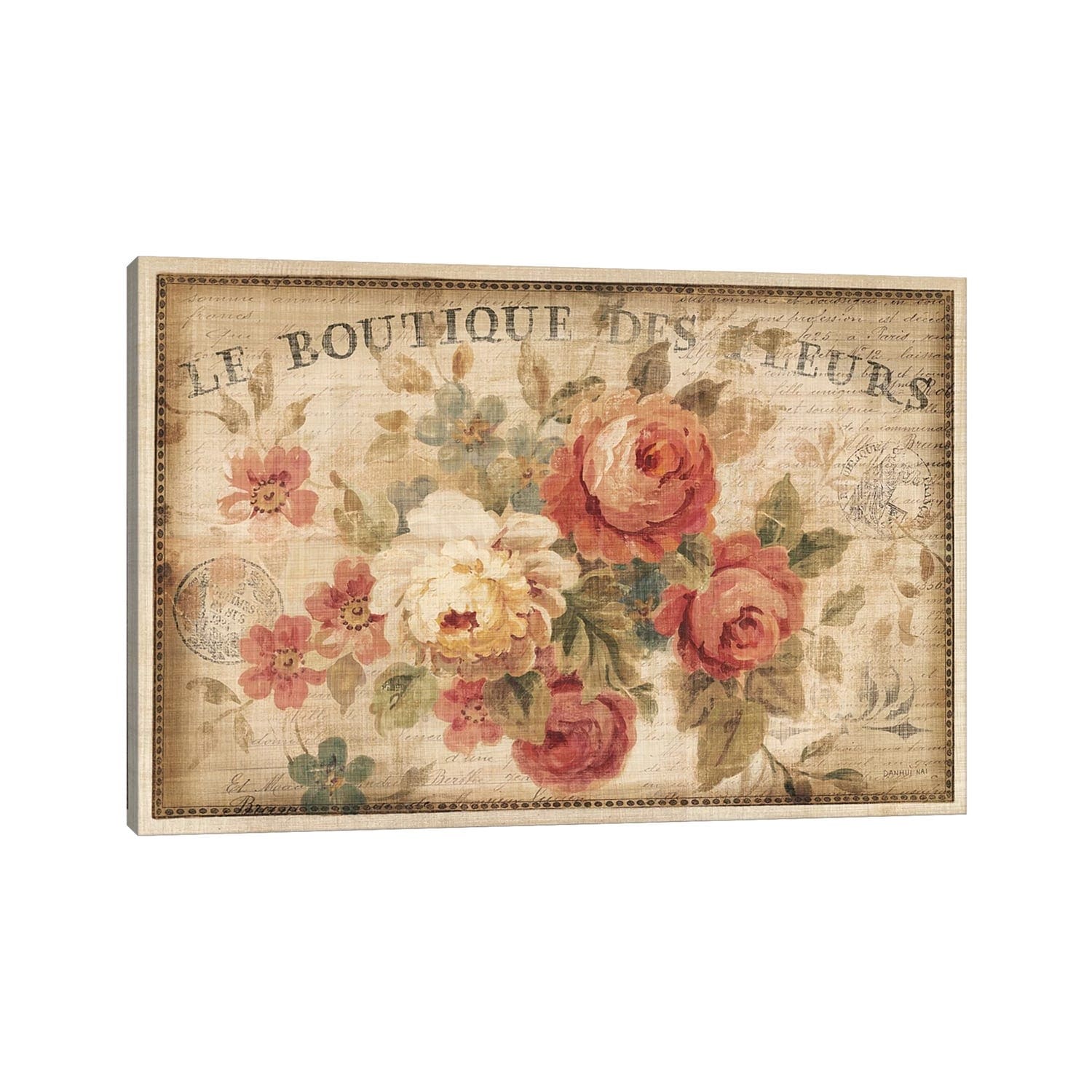 iCanvas "Parisian Flowers III" by Danhui Nai Canvas Print