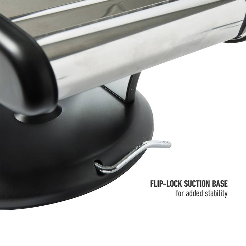 Calphalon Aero Heavy Duty Manual Pasta Maker Machine Noodle Maker w/Rollers & Cutters - Spaghetti, Fettuccini, Lasagna - Black