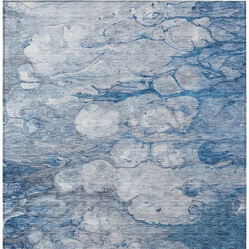 HomeRoots Abstract Transitional Rectangle Outdoor Rug