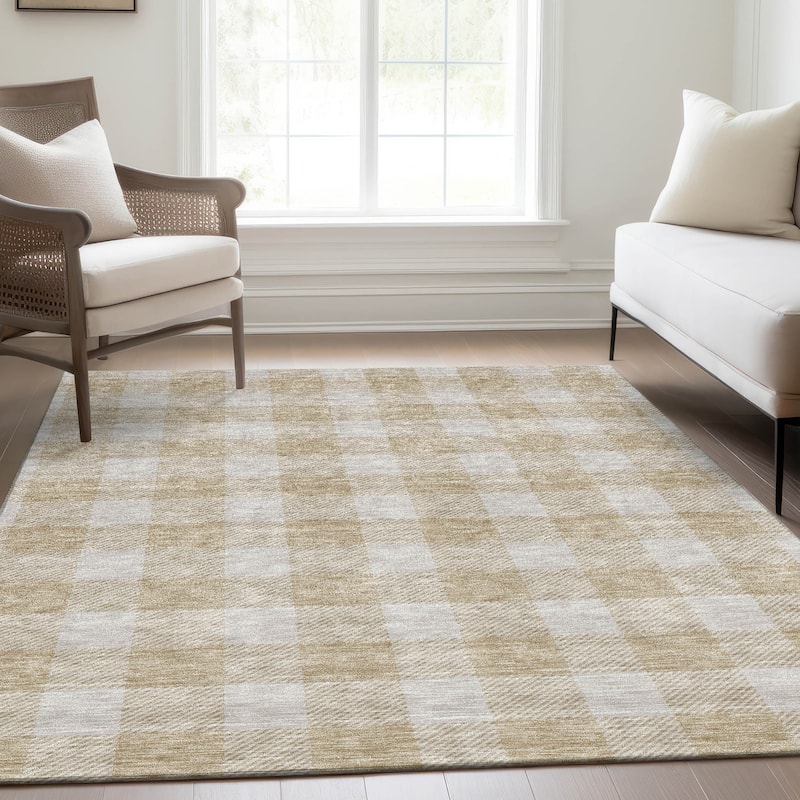 Premium Washable Super Soft Plaid Mayfield Rug