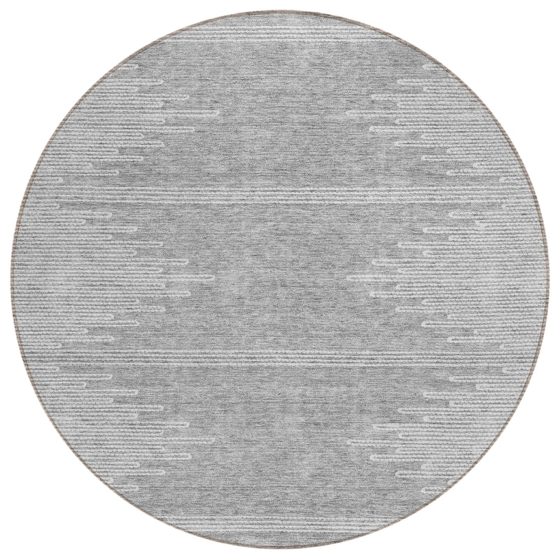 HomeRoots Abstract Transitional Rectangle Outdoor Rug