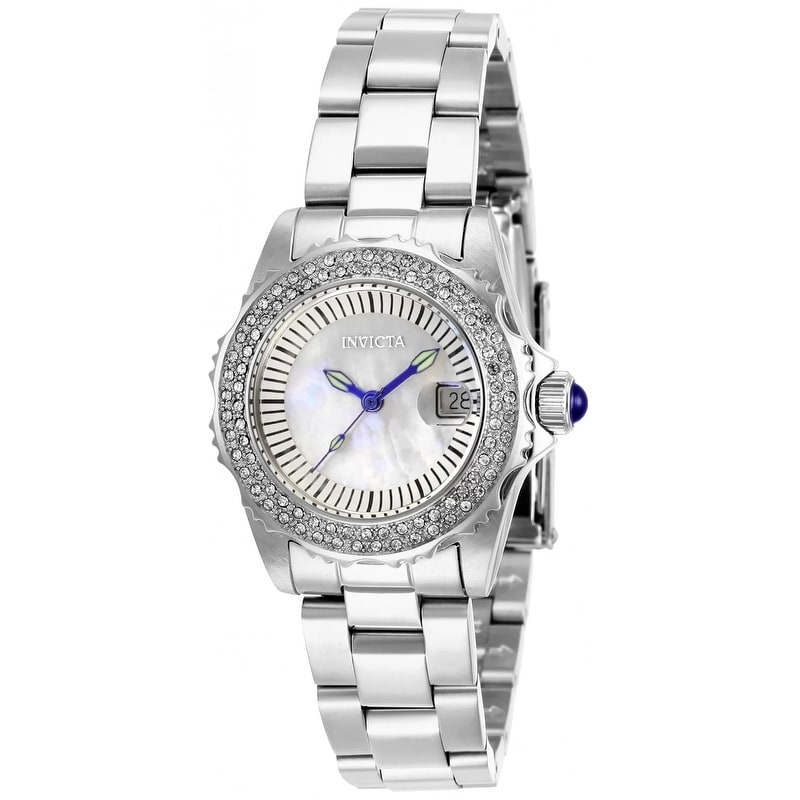 Invicta Women's 28442 Angel Quartz 3 Hand White Dial Watch