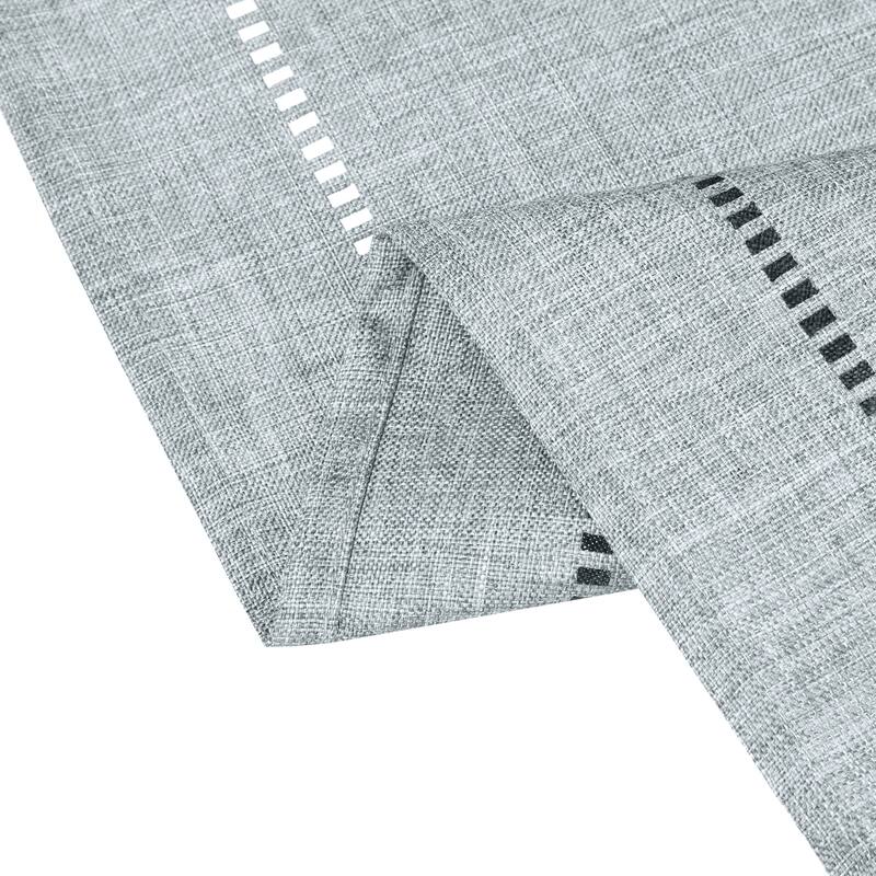 1 Pack Linen Table Runner, Farmhouse Tabletop Collection Table Runners - 12x71 Inch - Light Grey