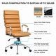 preview thumbnail 29 of 30, LUXMOD® Office Chair Faux Leather Gold Frame Adjustable and Swivel