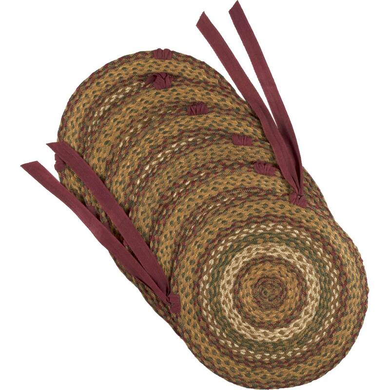 Tea Cabin Jute Chair Pad Set of 6