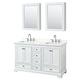 Option White / Giotto Quartz Top / Polished Chrome