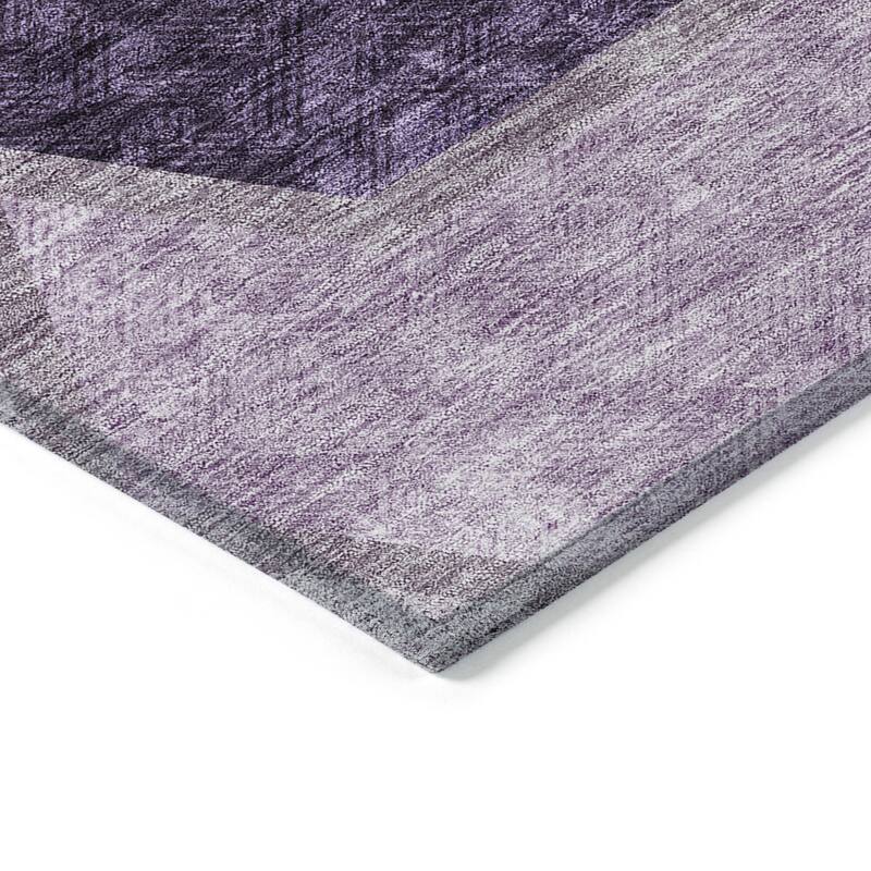 HomeRoots Geometric Transitional Rectangle Outdoor Rug