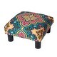 preview thumbnail 30 of 130, The Curated Nomad Performance Fabric Stardust Square Upholstered Footstool Ottoman