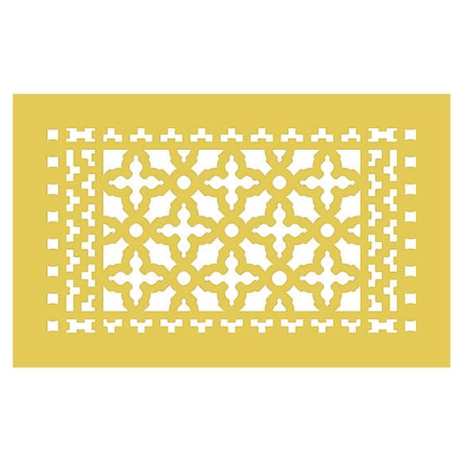 Reggio Registers Scroll Series 8" x 14" Grille with Mounting Holes