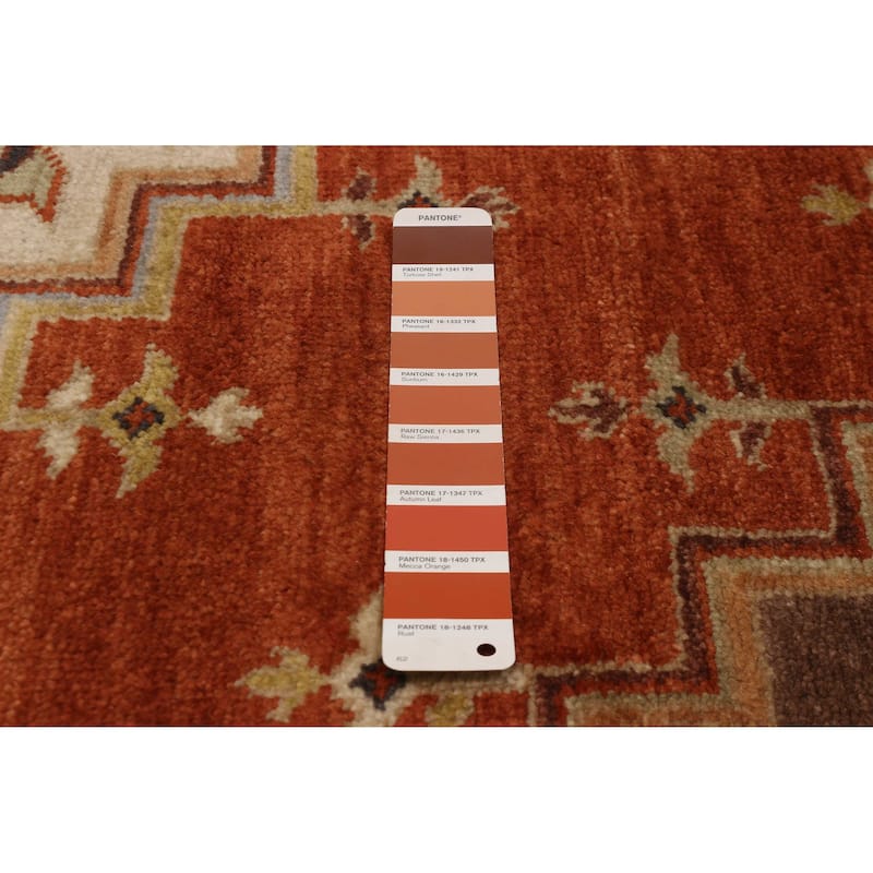 ECARPETGALLERY Hand-knotted Jules Sultane Dark Copper Wool Rug - 7'6 x 9'10