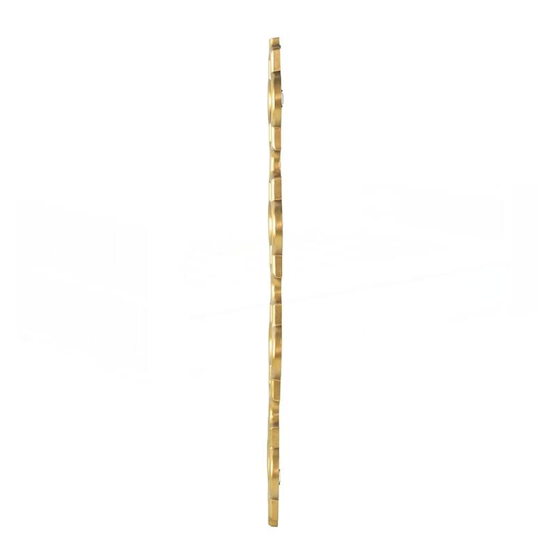 Gold Narrow Four Tiered Wall Mirror