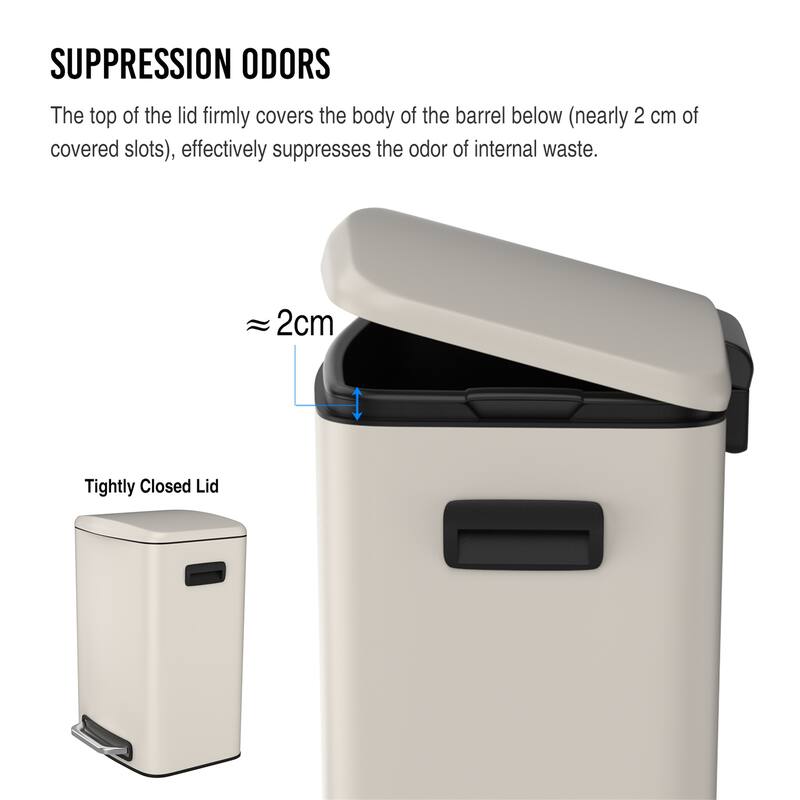 13 Gallon 50L Kitchen Soft Close Trash Can