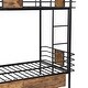 preview thumbnail 11 of 20, Modern Twin XL over Twin XL Metal Bunk Bed With MDF Board Guardrail And Two Storage Drawers