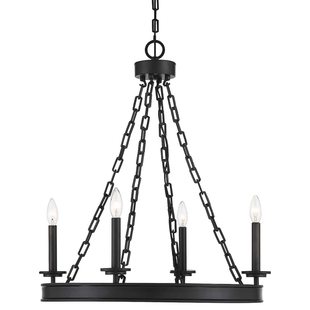 Savoy House Seville 4 Light 25" Wide Taper Candle Chandelier