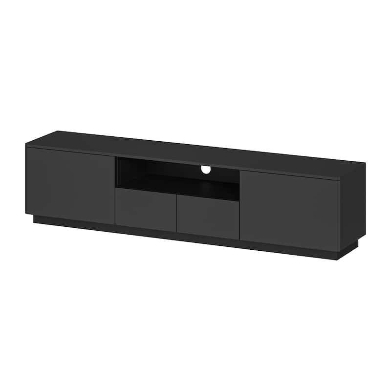 TV Stand TV Entertainment Center Led Light High Gloss Television Stand