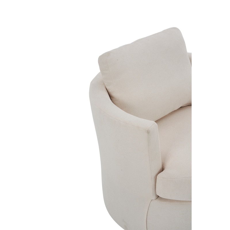 29.5" Polyester Swivel Arm Chair