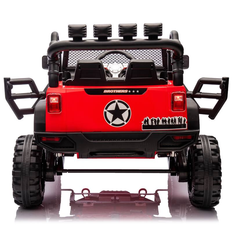 Kids Electric Ride-On Car 24V 400W with Parents Control, 3 Speed Settings, Bluetooth, USB, Music, LED Searchlights
