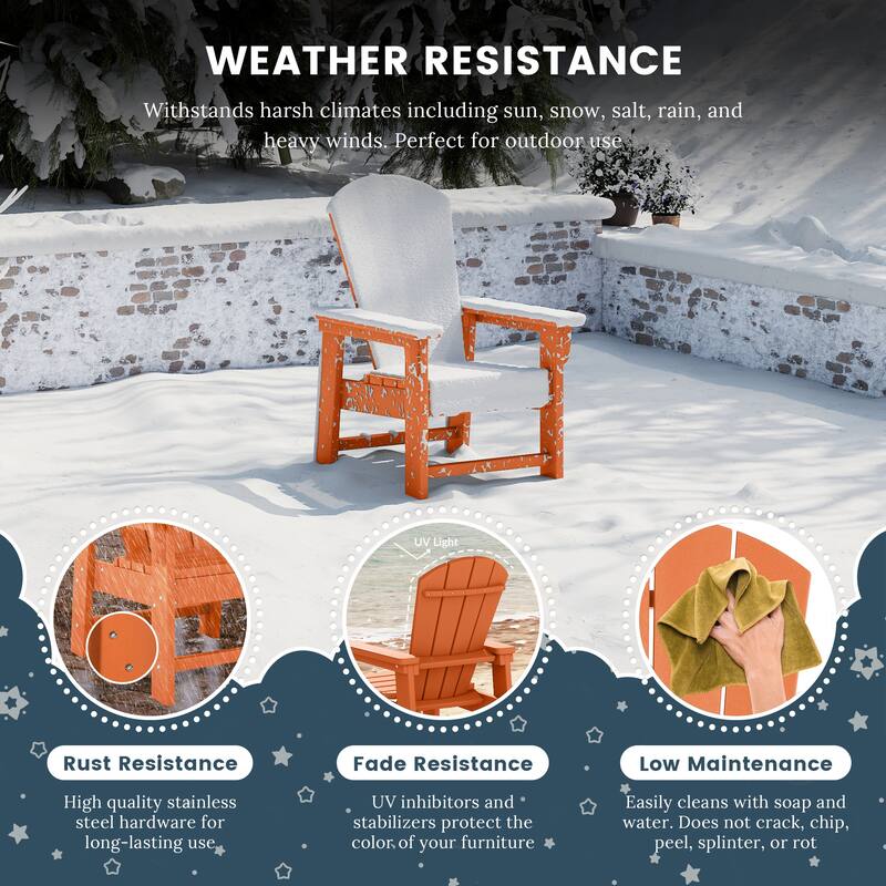 Laguna Kids Outdoor Poly Adirondack Chair (Set of 2)