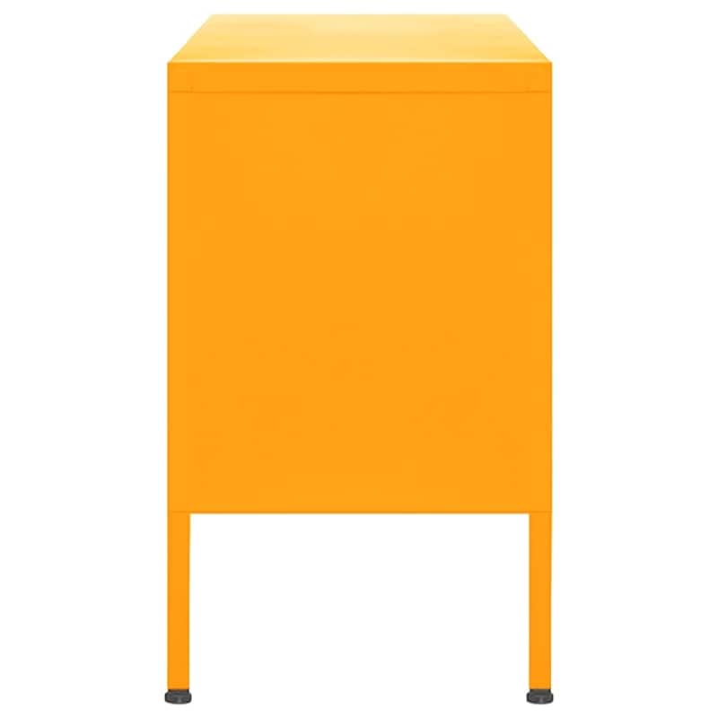 vidaXL TV Stand TV Unit Sideboard Home TV Console Media Unit Cupboard Steel - 41.3" x 13.8" x 19.7"