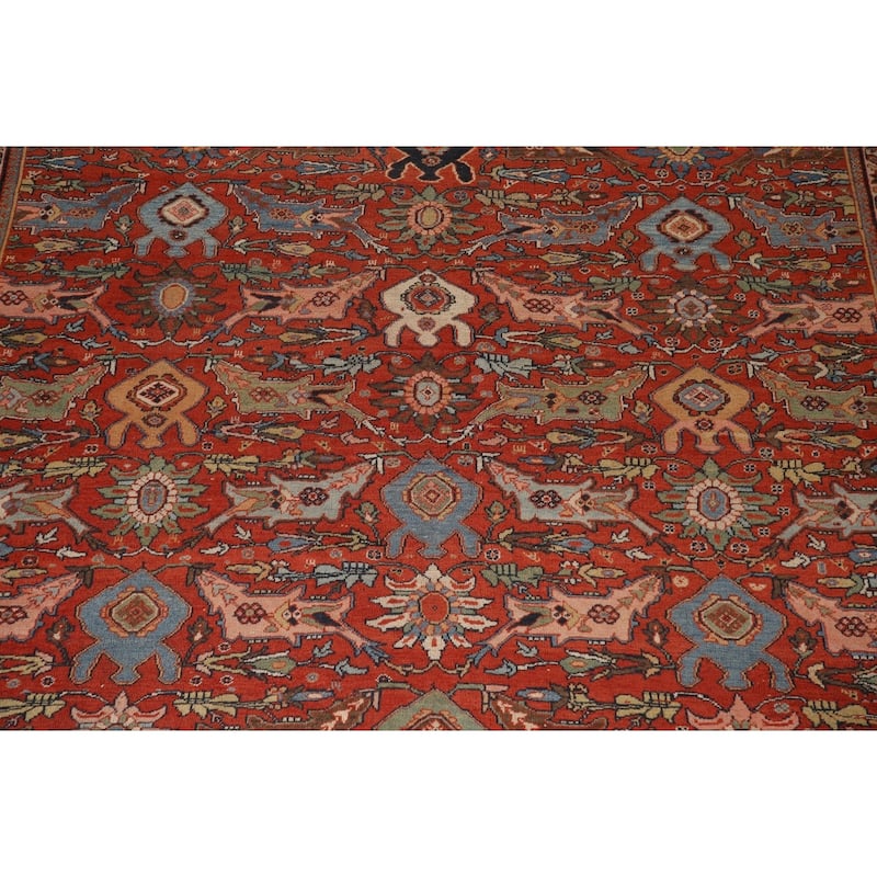 Pre-1900 Antique Sultanabad Ziegler Persian Rug Handmade Wool Carpet - 11'6" x 16'8"