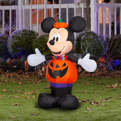 Airblown-Mickey Dressed in Pumpkin Outfit-Disney