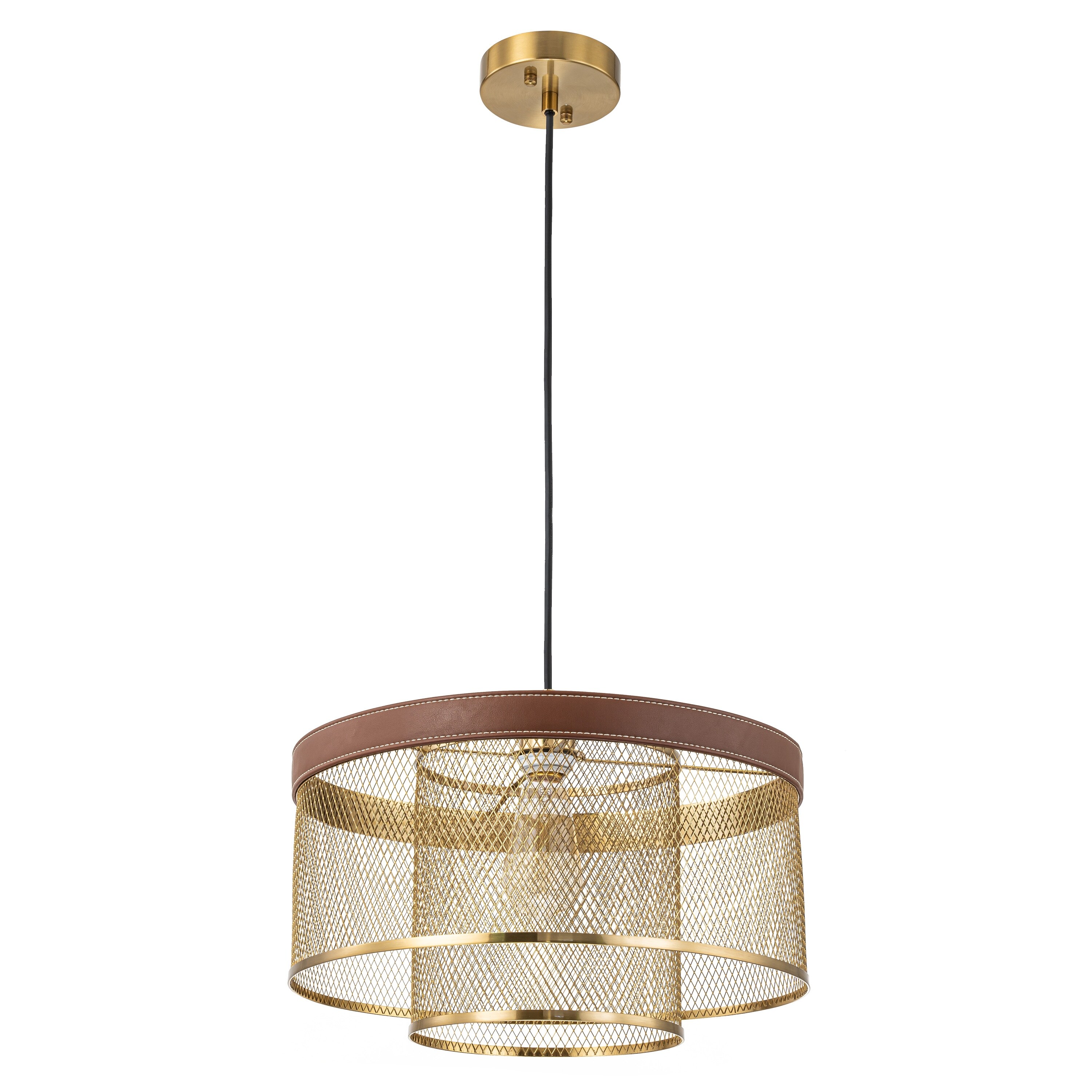 Gold mesh pendant light deals