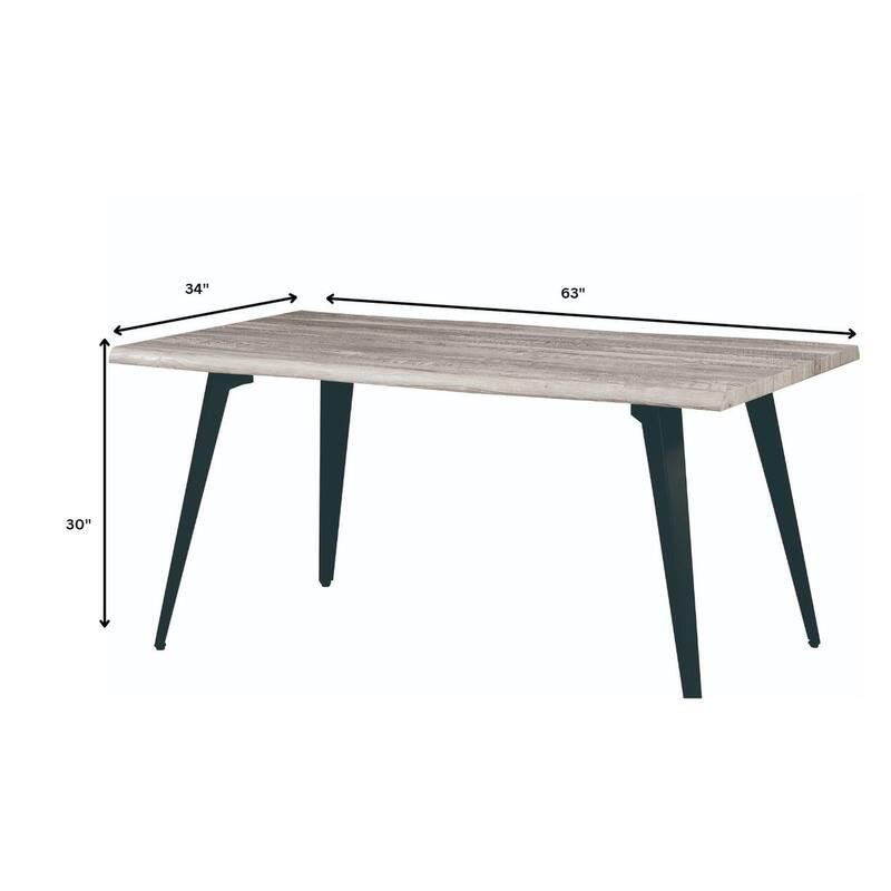 LeisureMod 7-pc Dining Set Ravenna Table and 6 Ervilla Chairs