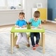 preview thumbnail 4 of 8, Gymax 3 Piece Kids Wooden Table and 2 Chairs Set Children Art Activity - See Details