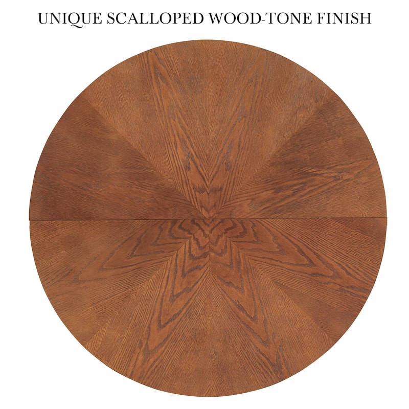 Traditional Kitchen Set with Upholstered Chairs and Round Dining Table