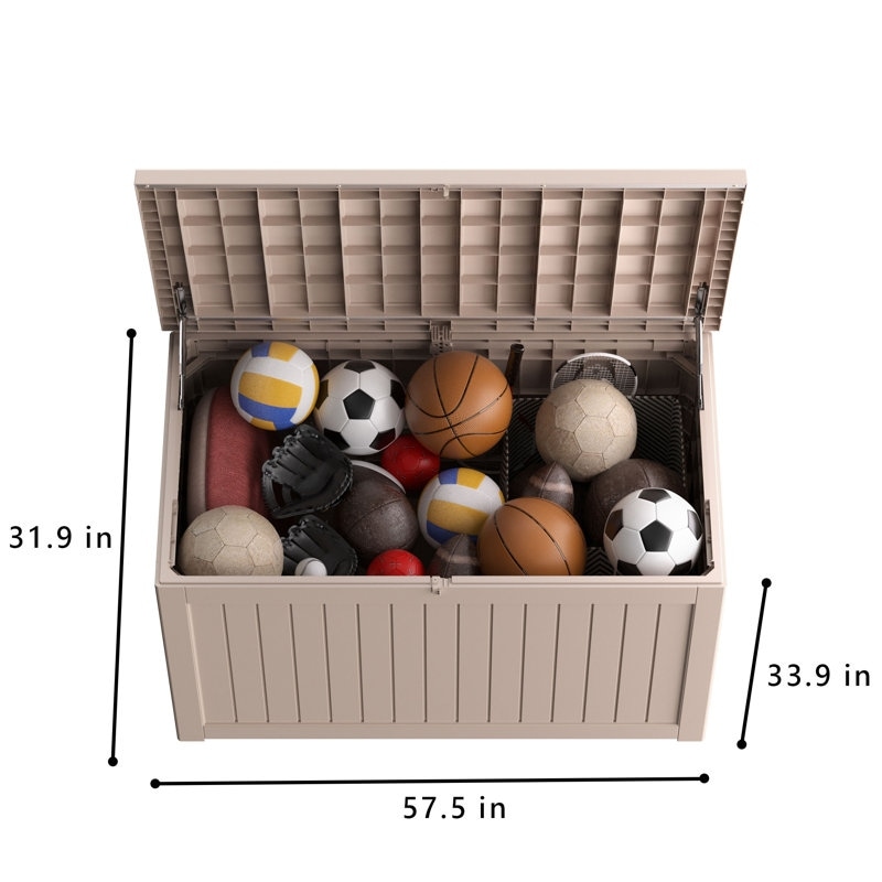 Outdoor Patio Storage Resin Lockable Deck Box - Picture 47 of 100