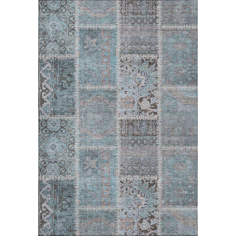 Premium Washable Super Soft Vintage Patchwork Mayfield Rug