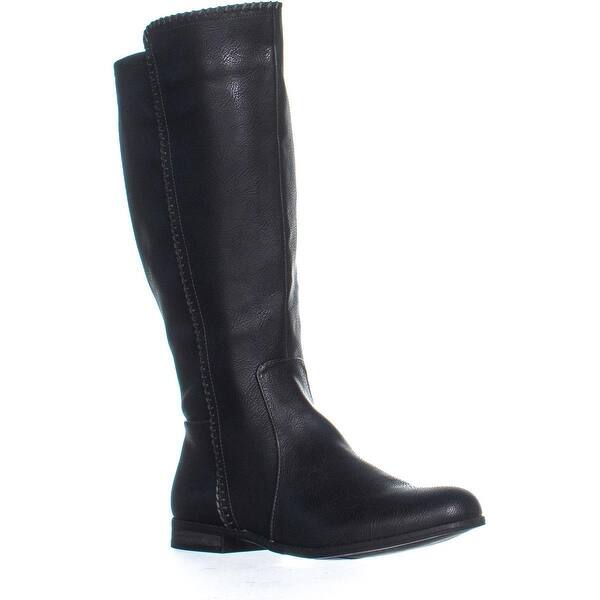 Shop Dr Scholl S Confess Wide Calf Comfort Riding Boots Black