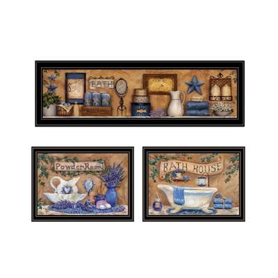 Trendy Decor 4U "Rest & Relax with a Lavender Bath" Printed Framed Wall Art by Trendy Decor Designs