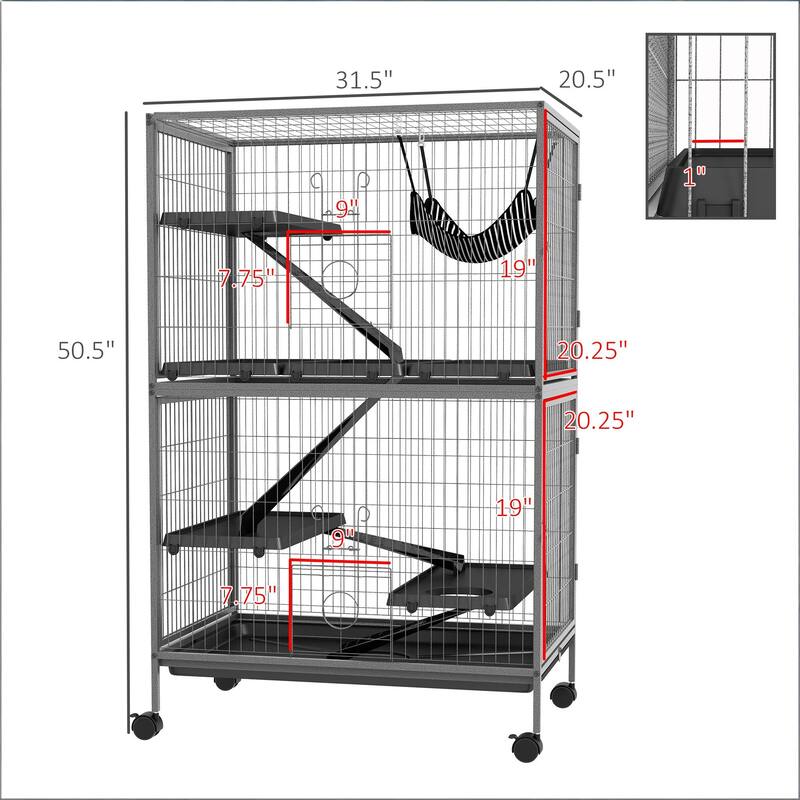 Pet Habitat,Pet House,Rolling Small Animal Cage