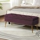 preview thumbnail 25 of 137, HULALA HOME Neptunus Modern 45.5" W Velvet Bedroom Storage Bench for End of Bed with Nailhead Trim