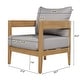 preview thumbnail 31 of 29, Brooklyn Outdoor Acacia Wood Club Chair with Cushions (Set of 2) by Christopher Knight Home