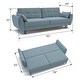 preview thumbnail 8 of 17, Modern Alisa Sleeper Sofa, Flared Arm Couch Sofa for Room Decor, Solid Pine Wood Made Comfortable Sofa Bed Furniture