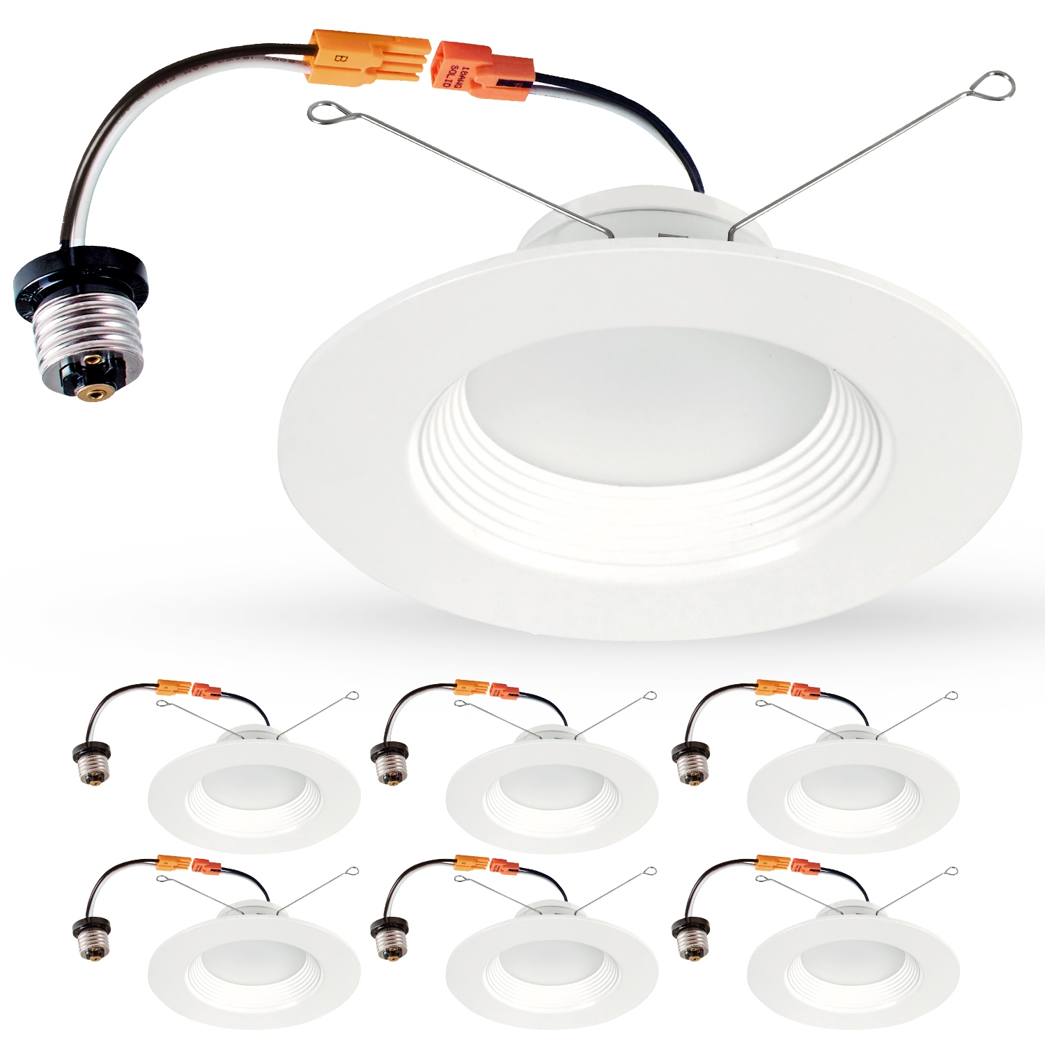 6.5 inch recessed store light led retrofit