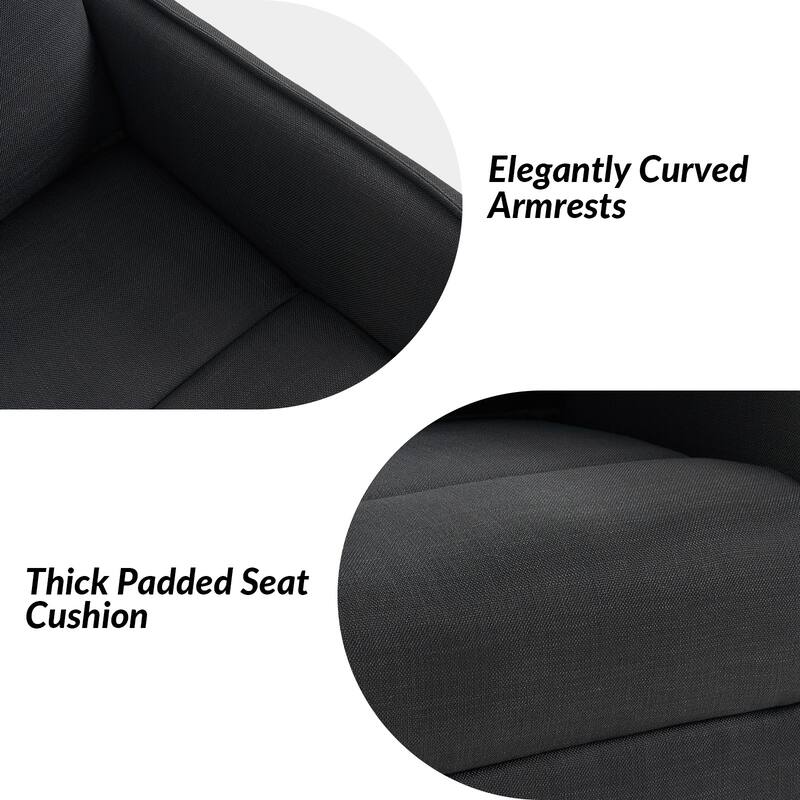 Curtis Rocker Swivel Recliner with Two Side Pockets by HULALA HOME