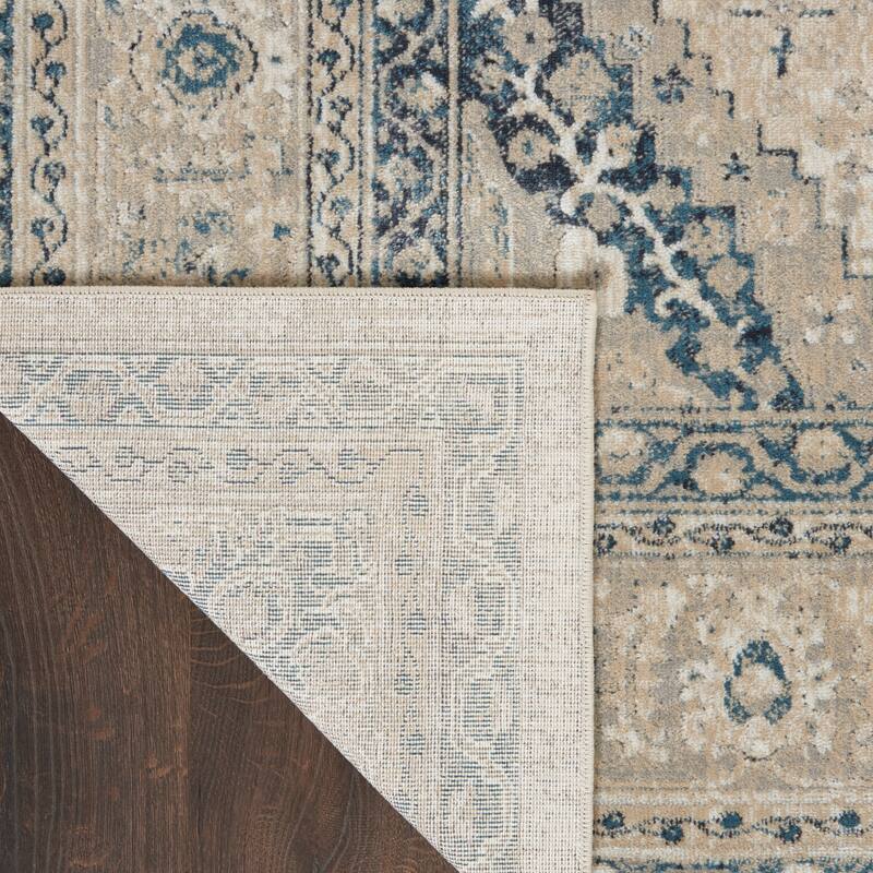 Malta Bordered Center Medallion Area Rug