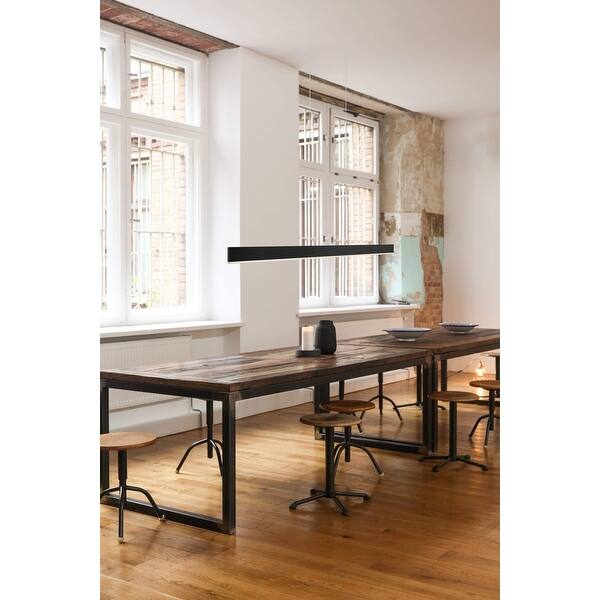 slide 2 of 4, Beam 48 Inch Linear LED Pendant