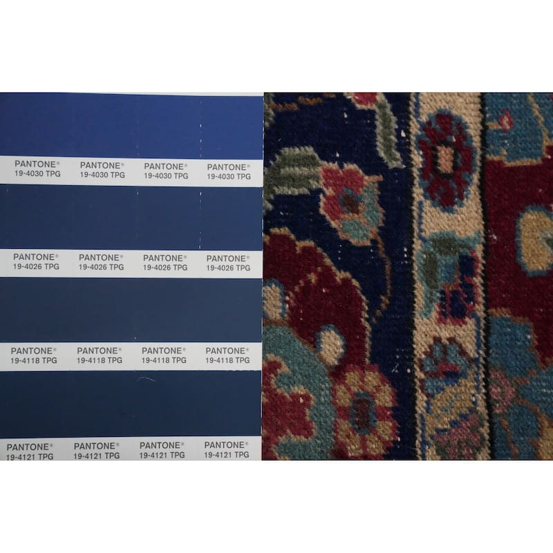 Hand Knotted Oriental 100% Wool Carpet Traditional Floral Multi-Colored Tabriz Area Rug - 5' 9'' X 4' 1''