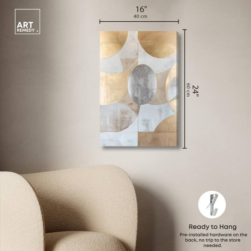Golden Orb II Canvas by Art Remedy, Gallery Wrapped