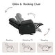 preview thumbnail 31 of 60, Lauren Manual Recliner Glider Rocker Chair for Living Room