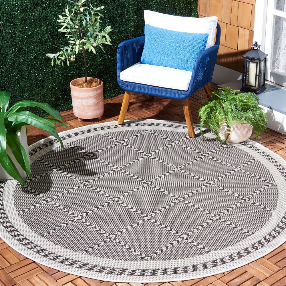 SAFAVIEH Courtyard Minija Transitional Indoor/Outdoor Rug